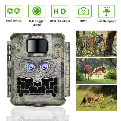 DC12V dubbele de Sleepcamera 13MP CMOS van het Lens1080p Wild Geen Gloednok