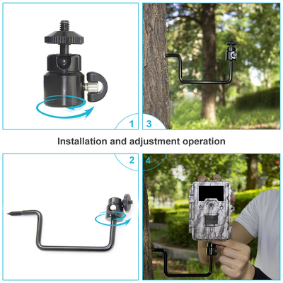 Jachtcamera Metalen boombeugel Bevestigingen Bevestigingen voor Trail Camera Wildlife