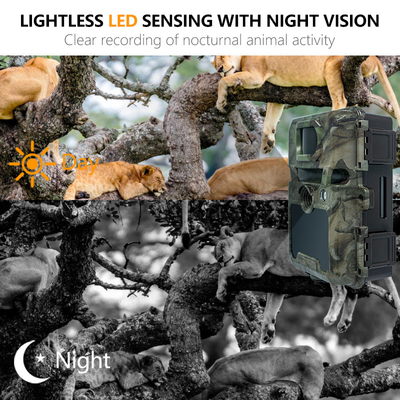 KW571 Fabriek OEM ODM Mini Wildlife Scouting Timelapse Trail Camera IP67 No-Glow CMOS Sensor en SD Memory Nachtzicht