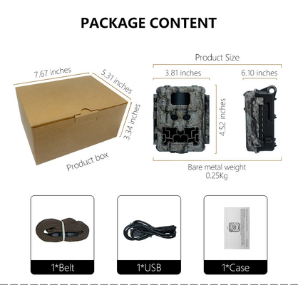 KW591 wildlife outdoor jachtcamera zonder gloed Twee sensor 1080P FHD jachtcamera nacht viison CMOS dubbele lens
