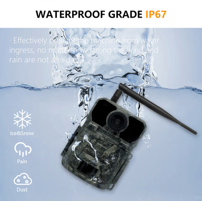 4G OEM/ODM draadloze proefcamera KW895 30MP 0,25s trigger snelheid ingebouwd in SIM-kaart IP67