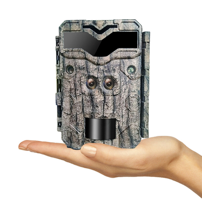 KW698A jachtcamera met twee objectieven, twee sensoren, verkenningscamera, 4K gamecamera, nachtzichtcamera