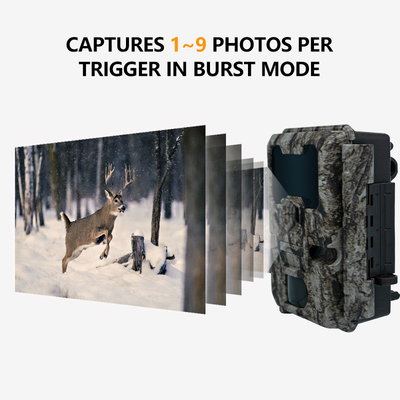 KW865 WIFI verborgen camera waterdicht IP67 20MP 0.6s trigger snelheid tot 512GB opslag nachtzicht trail Camera