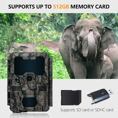 KW865 WIFI verborgen camera waterdicht IP67 20MP 0.6s trigger snelheid tot 512GB opslag nachtzicht trail Camera