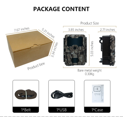 KW865 WIFI verborgen camera waterdicht IP67 20MP 0.6s trigger snelheid tot 512GB opslag nachtzicht trail Camera