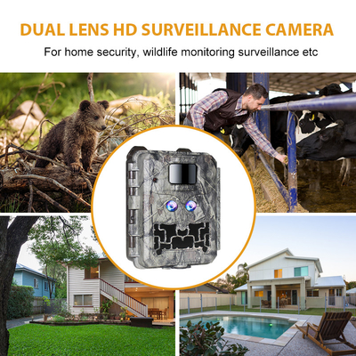 Wildlife camera KW591 no-glow dual sensors 1080P waterdicht IP67 0.4s trigger snelheid tot 512GB opslag Jachtcamera