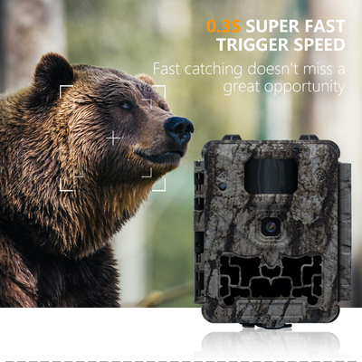Trail Camera KW561 30MP 0.25s trigger Speed 4K Video Resolution Waterdicht IP67 tot 512GB opslag