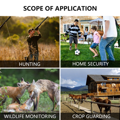 Wildlife camera KW591 no-glow dual sensors 1080P waterdicht IP67 0.4s trigger snelheid tot 512GB opslag Jachtcamera