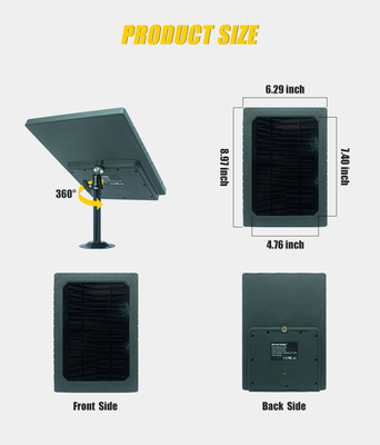KS26 12W zonnepaneel aanvullende stroom ABS25 brandwerend materiaal IP67 waterdicht multi-interface verbinding