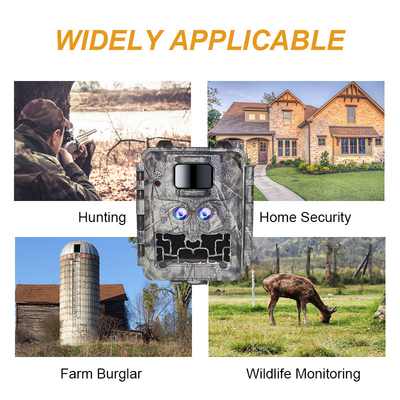 30MP No-Glow LED Trail Camera voor Nachtzicht Jagen met 1080P Video en 512GB Memory Card Capaciteit