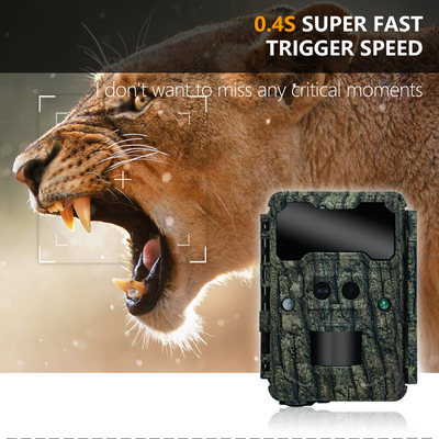 30MP HD jachtcamera's met lichtvrije LED-nachtzicht en PIR-functie voor wildbewaking
