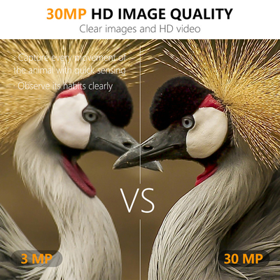 Game Camera KW571 met waterdicht IP67 No-Glow CMOS Sensor 30MP foto 1080P 0.25s trigger snelheid nachtzicht