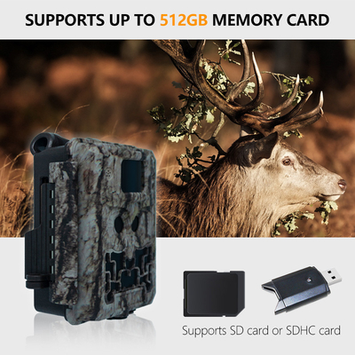 Bewakingscamera KW591 zonder gloed met dubbele sensoren 1080P waterdicht IP67 0.4s trigger tot 512GB opslag voor de jacht