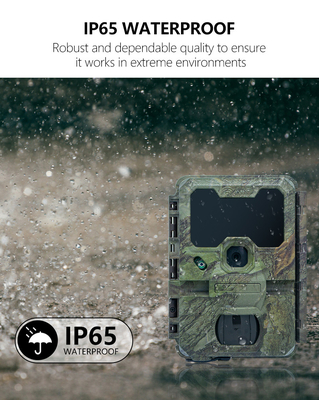 Trailcamera KW866 met WIFI-verbinding 0.25s trigger snelheid waterdicht IP67 tot 512GB opslag 32MP 4K bij 30fps voor buck shot