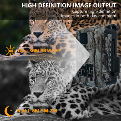 Verborgen camera met dubbele lens KW591 waterdicht IP67 30MP 1080P 0.4s Trigger snelheid nachtzicht tot 512GB voor wildleven onderzoek
