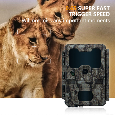 Jachtcamera met WIFI-verbinding KW865 waterdicht IP67 IR flitsbereik tot 82 voet nachtzicht 20MP/1080P voor het observeren van dieren in het wild