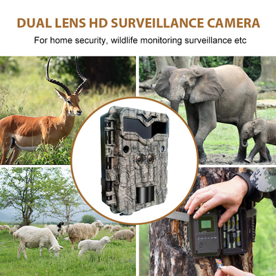 Jachtcamera KW698A dubbele sensoren 0,25s opname snelheid 30MP 1080PHD geen gloed 100ft nachtbereik waterdicht IP67 scouting camera