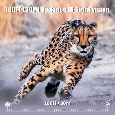 Infrarood Jachtcamera 30MP1080P Dual-lens Wildcamera's voor Buiten Wildval Waterdicht 940nm IR Camera