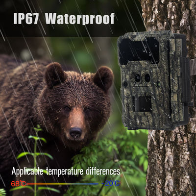 Infrarood Jachtcamera 30MP1080P Dual-lens Wildcamera's voor Buiten Wildval Waterdicht 940nm IR Camera