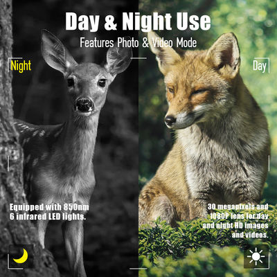 Hoge Sensor Resolutie Wildlife Camera 13MP Cmos Dual Lens Trail Camera