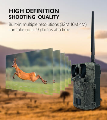Draadloze trailcamera met duurzame weerbestendige behuizing en geavanceerde bewegingsdetectie voor buitenaute surveillance-taken