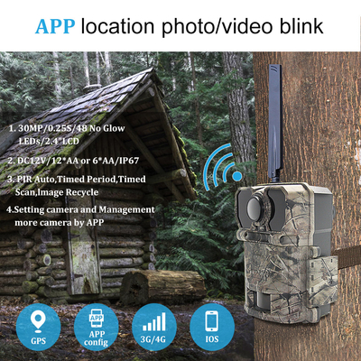 4G 0.25s brengen 2,4 " LCD de Sleep van de de Jachtcamera het Verkennen de Visieirl Gesneden Infrarode Camera teweeg van de het Wildnacht