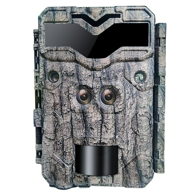 Ervaar de opwinding van de jacht met HD jachtcamera's 32MP Dual-Lens Trail Camera met 4K Video en 100ft Night Vision