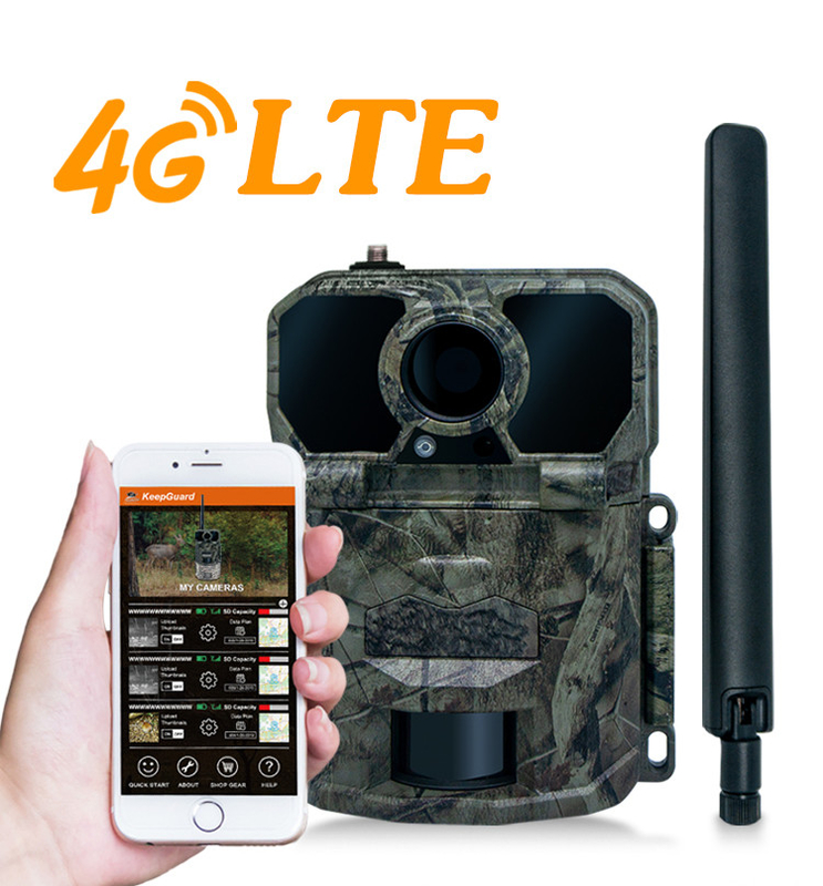 4G proefcamera met antenne KW896 30MP 0,15s trigger snelheid nachtzicht waterdicht IP65 van wildlife onderzoek