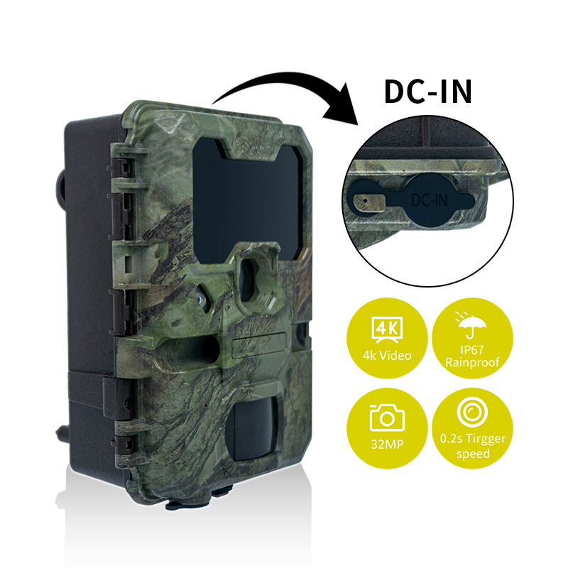 WIFI jachtcamera KW866 waterdicht IP67 OEM/ODM tot 512 GB opslag SD geheugenkaart 32MP 4K wildlife camera