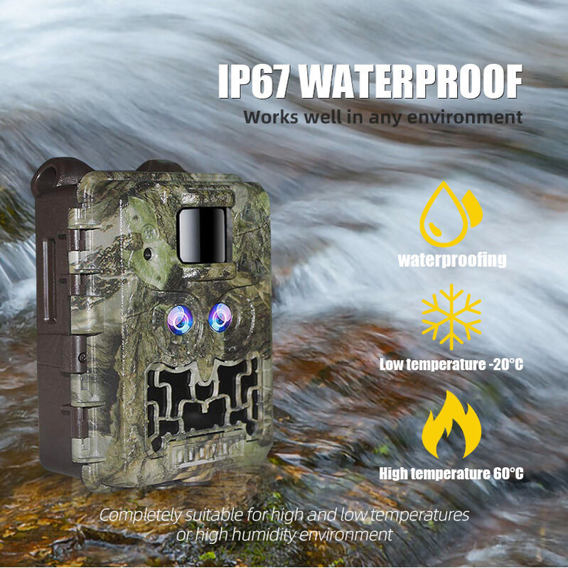 IP66 waterdichte jachtcamera met infrarood nachtzicht van 24 inch voor observatie en beveiliging van wilde dieren