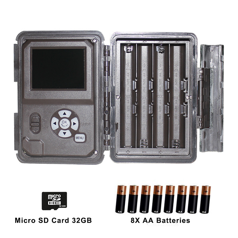 de Camera van de het Wild Digitale Sleep van 1080p HD de CAMOUFLAGEkleur van de de Jachtcamera 12MP Waterproof